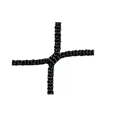 Stoppnett 3 mm | masker 45 mm | Svart Ballfangernett etter spesielle mål