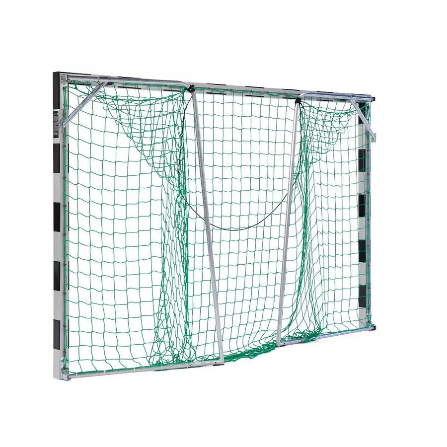 Håndballmål 3x2m svart 1 stk | foldbare nettbøyler 