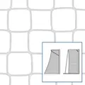 Nett håndball/fotballmål 3x2 m 80/100 | 4 mm | M100 | hvit