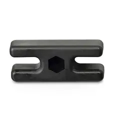 Nettkrok plast | 2 stk 26x10x4 mm | Svart