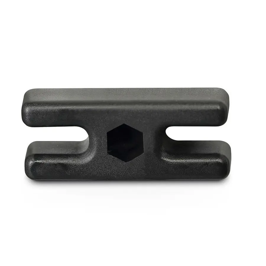 Nettkrok plast | 2 stk 26x10x4 mm | Svart 