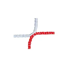 Nett 7'er fotballmål 5x2 m 100/100 | 4 mm | M120 | hvit/rød