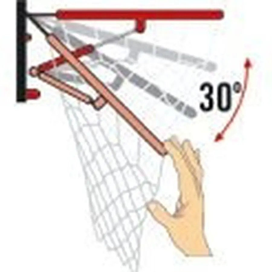 Basketballkurv Premium 105 kg 105 kg dunkering | kun kurv 