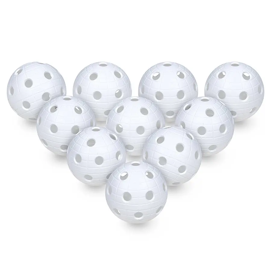 Innebandyballer Crater Unihoc | Hvit 10 stk | Matchball | IFF 