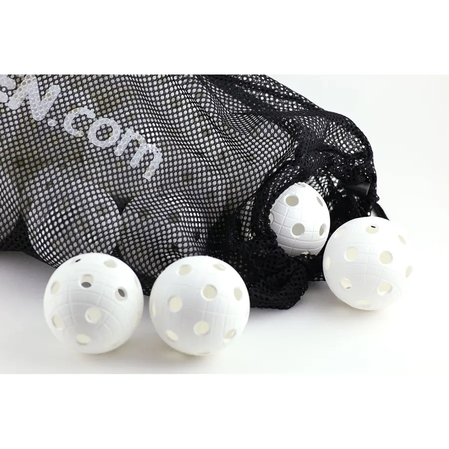 Innebandyballer Crater Unihoc | Hvit 50 matchballer i nettingbag 