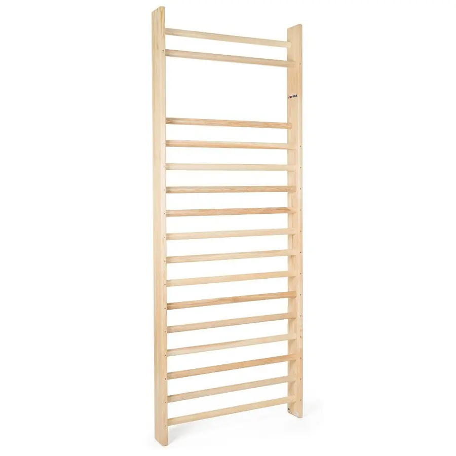 Ribbevegg 260x100 cm 1 seksjon | Avstand 14 cm | Bøk 