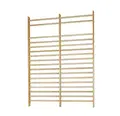 Ribbevegg 280x200 cm 2 seksjoner | Avstand 14 cm | Ask