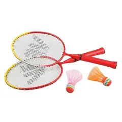 Badmintonsett Barn 4-6 år 2 racketer &amp; 2 badmintonballer