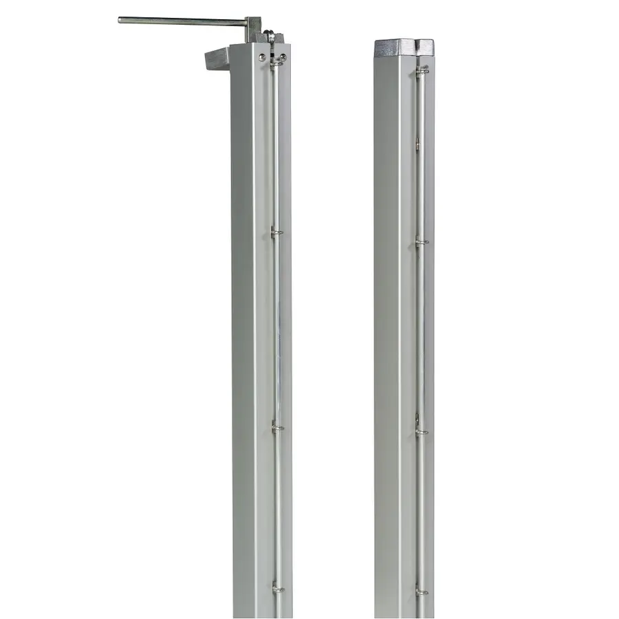 Tennisstolper aluminium 80x80mm profil Inkludert hylser 