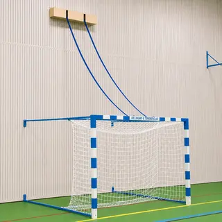 Håndballmål 3x2m heisbart m/el-motor 1 stk | Med beslag til veggfesting