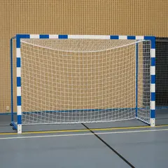 Håndballmål 3x2m hvit/blå 1 stk | foldbare nettbøyler m/nett