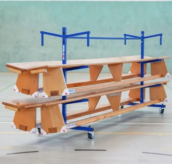 Gymbenk Premium med transportvogn 6 stykk benker på 3 meter 