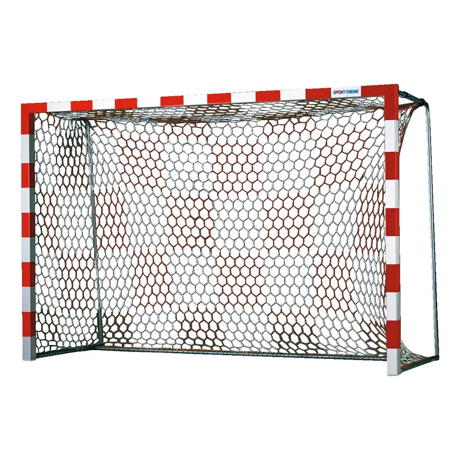 Nett håndballmål 3x2 m Sjakkbrettmønster 1 par| Hvit/Rød | 80/100 | 3,5 mm | M100 
