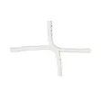 Nett 7'er fotballmål 5x2 m 80/150 | 4 mm | M120 | hvit