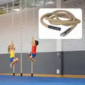 Klatretau av naturfiber 33 mm Med taumansjett og hull til oppheng
