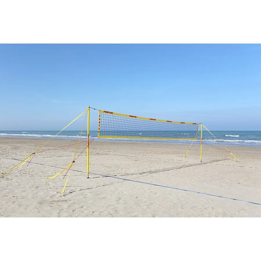 Sandvolleyball-sett Funtec Beach Pro Nett 8,5 m | Stolper | Bag 