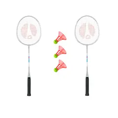 Badmintonsett Fritid Utendørs 2 racketer &amp; 3 badmintonballer
