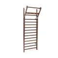 Ribbevegg NOHrD® 230x80 cm 1 seksjon | Avstand 17,7 cm | Valnøtt