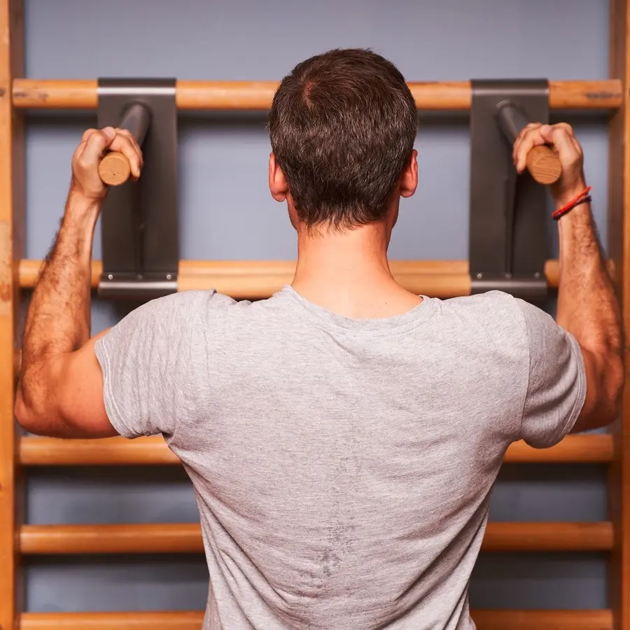 Utstyr til ribbevegg - Chin-up dip bar Pull-up stang 70 cm 