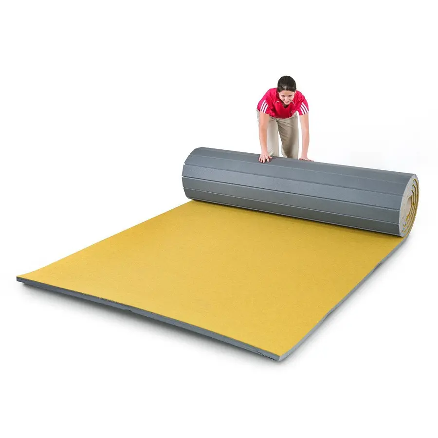 Turnmatte på rull Innovativ 3,5 cm Kategori 2 | 14 x 2 m | gul 