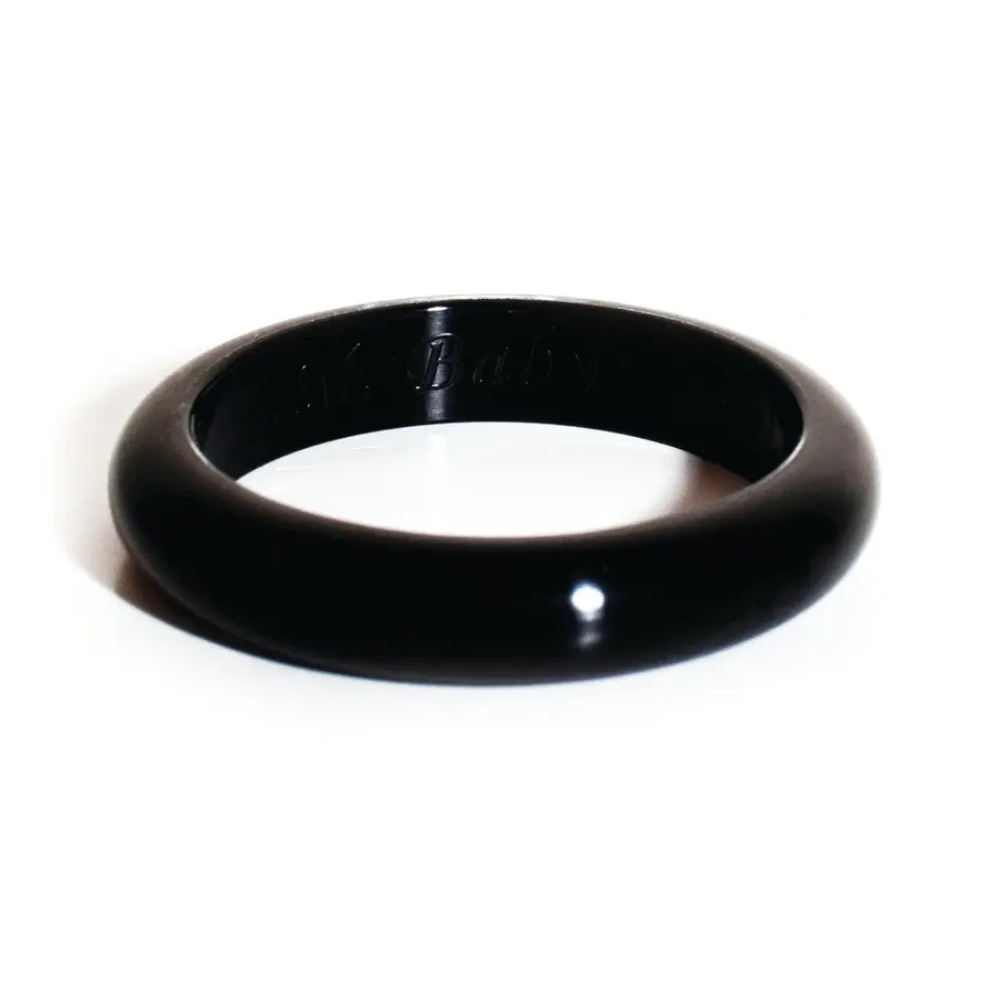 Tyggesmykke armring sort 