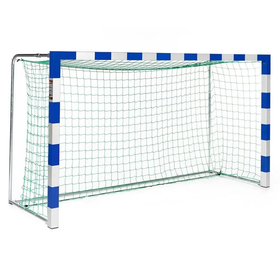 Håndballmål 300x160cm blå/sølv 1 stk | foldbare nettbøyler m/nett 