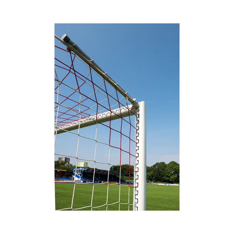 Fotballmål 11er | 7,32 x 2,44 m Oval profil  | Bakkehylse | Hvitt 
