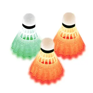 Badmintonballer Magic Night (3) Med LED batteri til spill i mørket