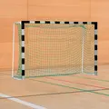 Håndballmål 3x2 m | Standard modell Svart/Sølv | Faste nettbøyler