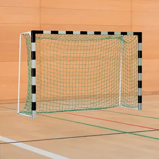 Håndballmål 3x2 m | Standard modell Svart/Sølv | Faste nettbøyler
