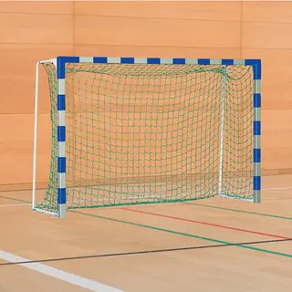 Håndballmål 3x2 m | Standard modell Blå/Sølv | Faste nettbøyler