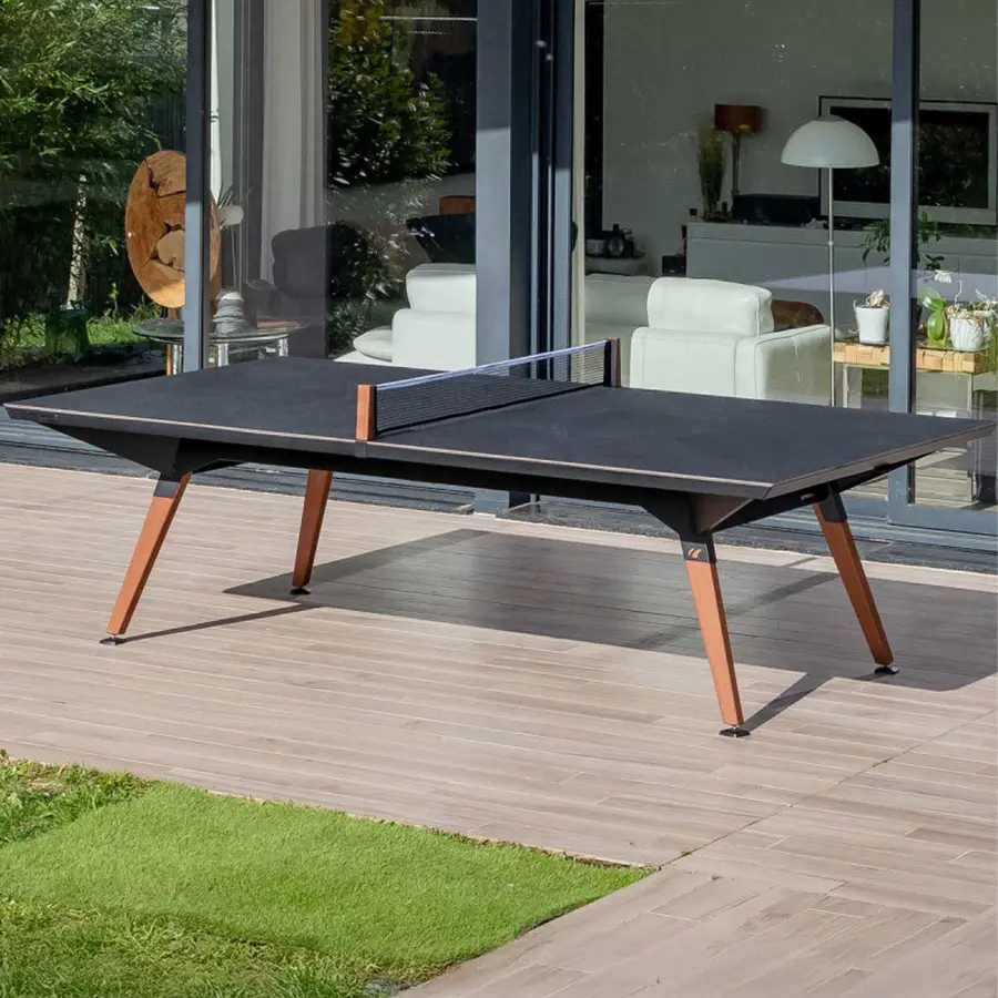 Bordtennisbord Cornilleau Lifestyle Svart | Utendørs | Med nett 