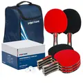 Bordtennissett Competiton ITTF 8 racketer | 144 hvite baller |  bag