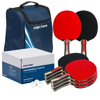 Bordtennissett Competiton ITTF 8 racketer | 144 hvite baller |  bag
