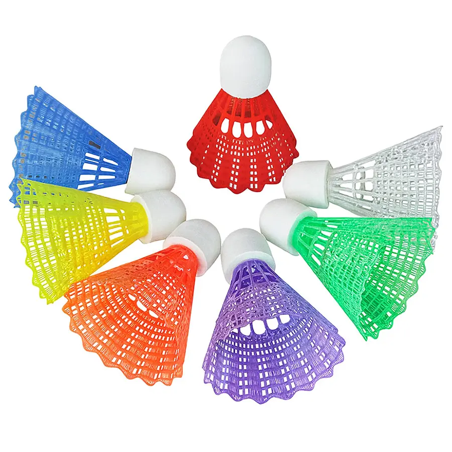 Badmintonballer Shuttle | 6 stk Til skole og fritidsbruk | Badminton 