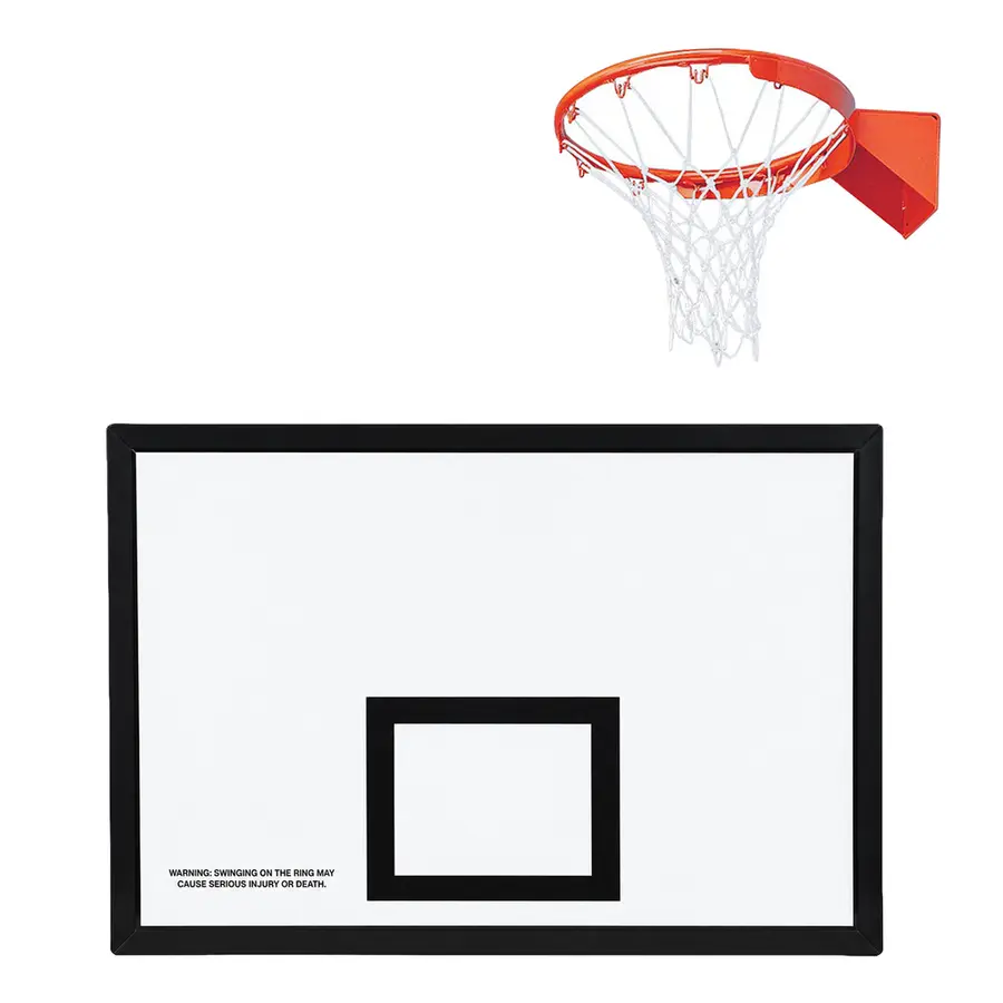 Basketballkurv med nett og plate Inne- og utebruk | Forsterket kurv 