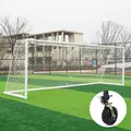 Fotballmål 11er | Hjul 360 grader Hvitt | Rund profil  | 7,32x2,44 m