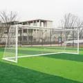 Fotballmål  7er | 5x2 m Hvitt | Rund profil | Nett