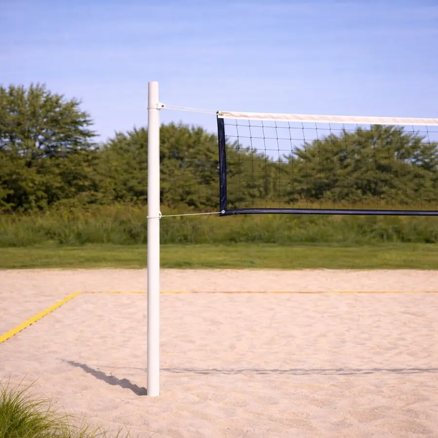 Sandvolleyballstolper med nett Justerbar høyde | Bakkehylser 