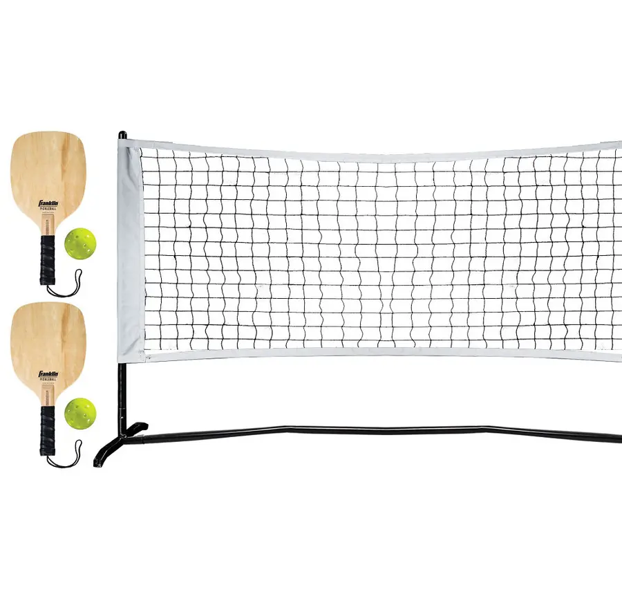 Pickleballracket Startersett Nett 1/2 Court | 2 racketer | 2 baller 
