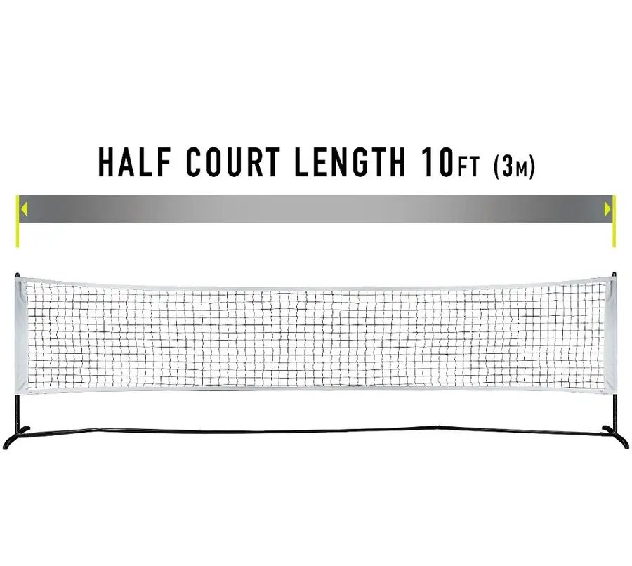 Pickleballracket Startersett Nett 1/2 Court | 2 racketer | 2 baller 