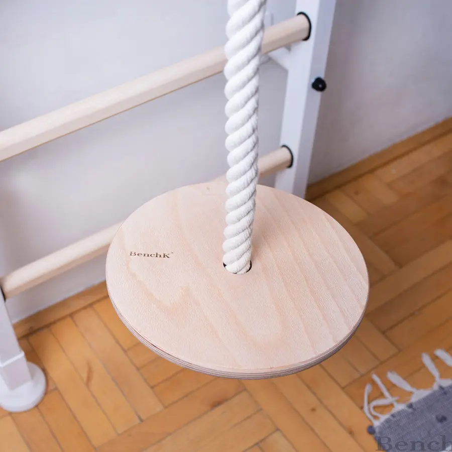 Ribbevegg BenchK 412 Hvit Pull-up | turnringer| husketallerken 