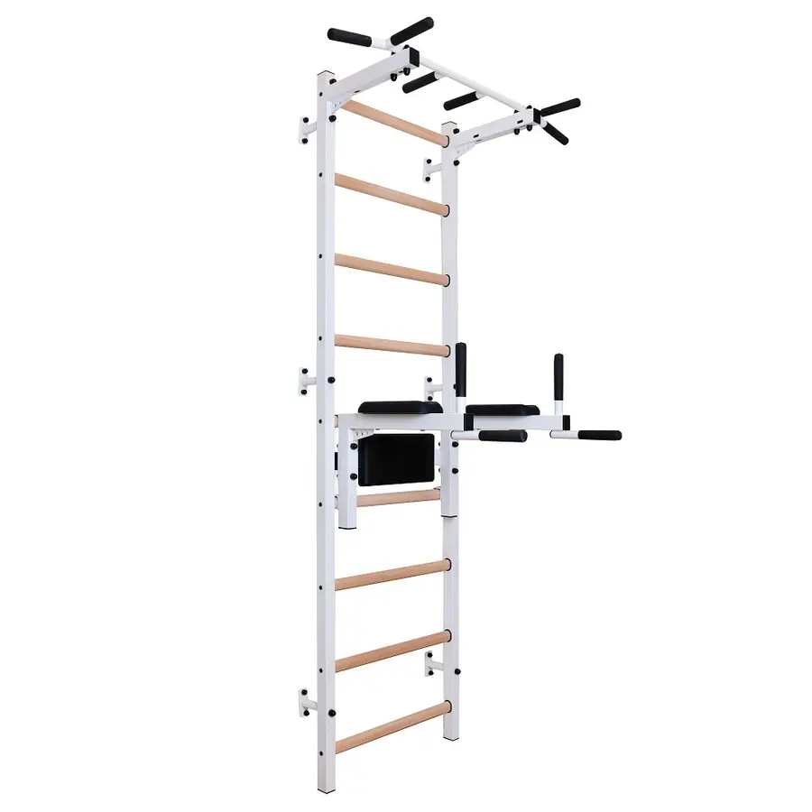 Ribbevegg BenchK 312W Hvit Fastmontert pull-up | dip bar 