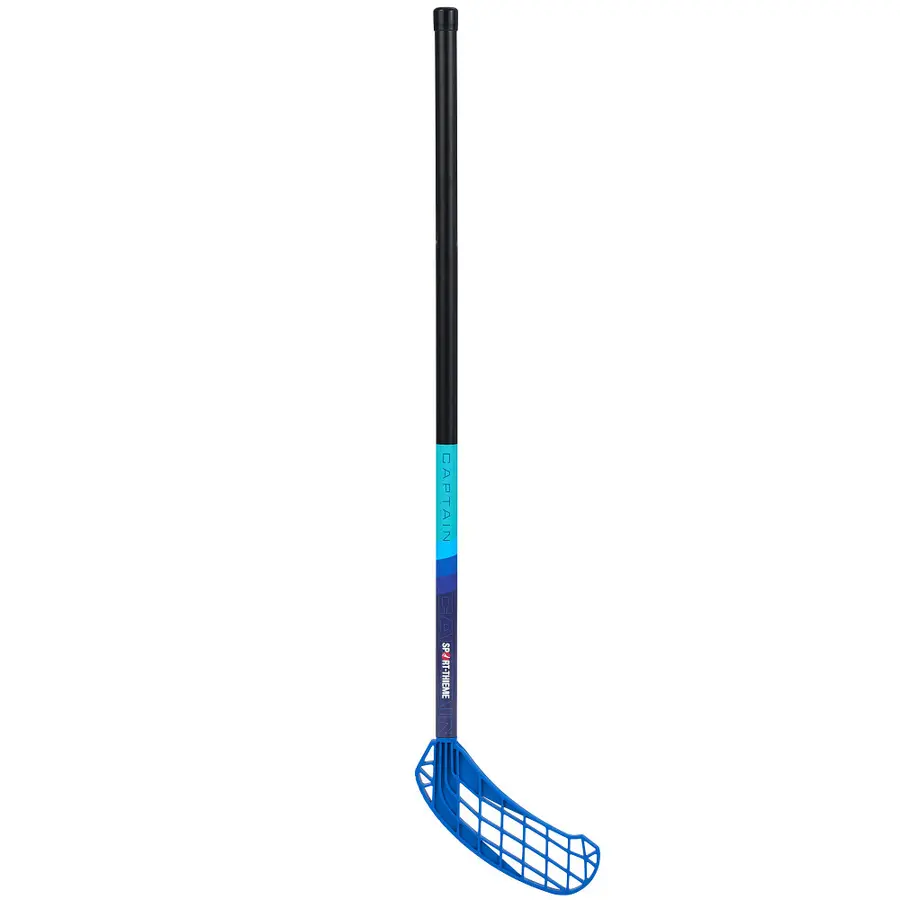 Innebandykølle Captain 85 cm Blå Rett blad 