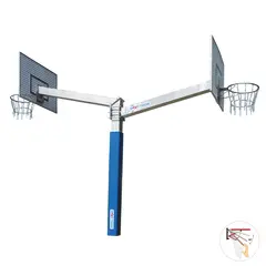 Basketballstativ Fair Play Duo 2.0 120x90 cm | To høyder | Dunkeringer