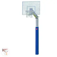Basketballstativ Fair Play Silent 2.0 180x105 cm | Fastmontert | Dunkering