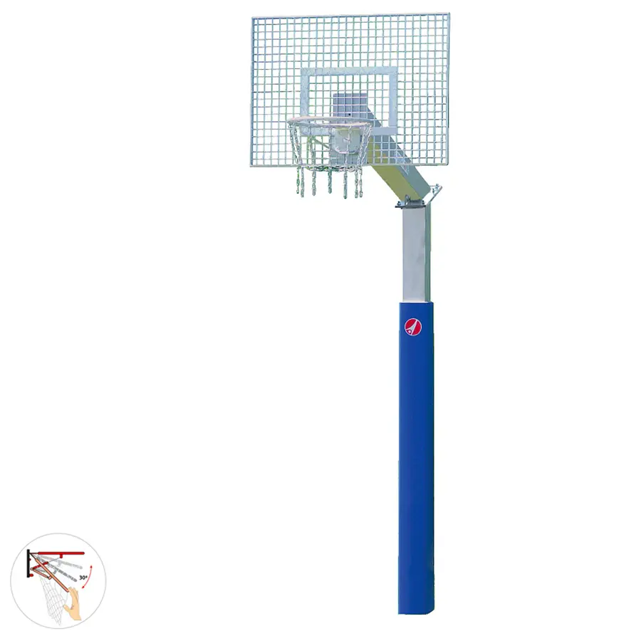 Basketballstativ Fair Play Silent 2.0 180x105 cm | Fastmontert | Dunkering 