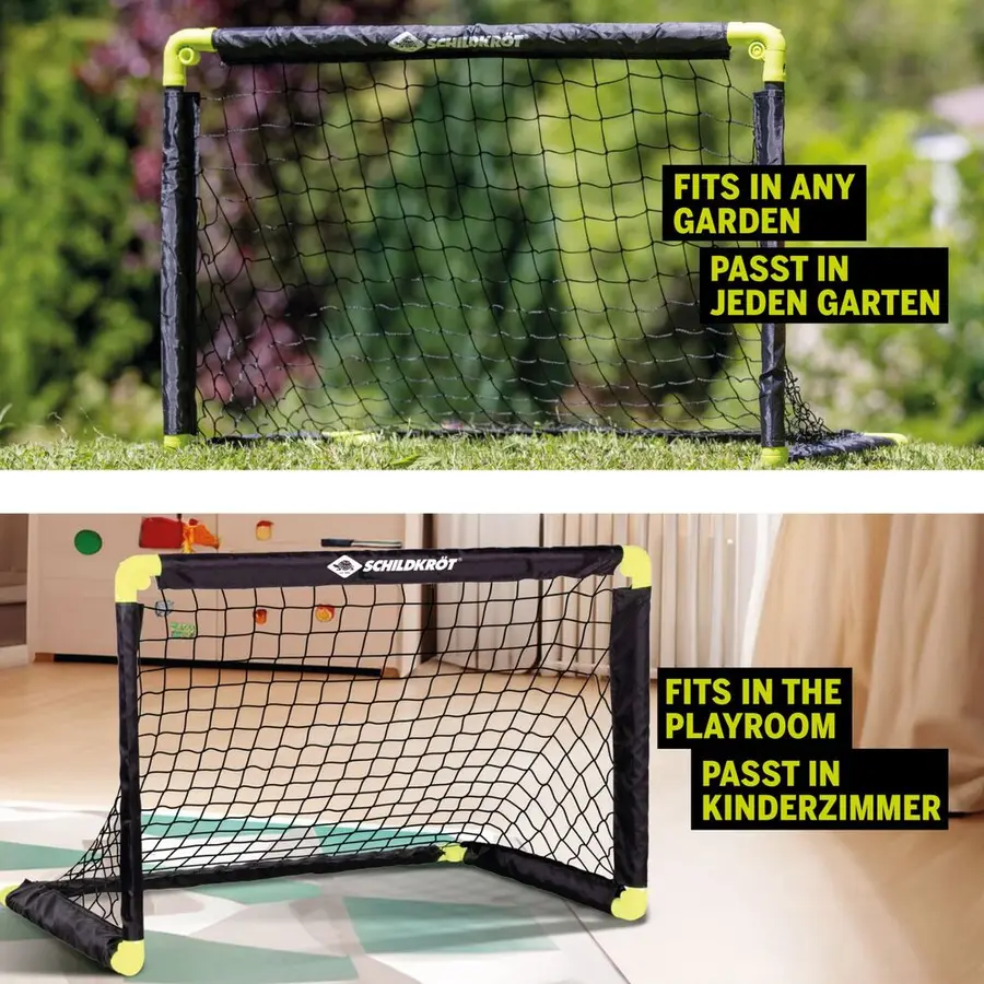 Schildkröt Fotballmål | 1 stk 90x60 cm | Sammenleggbart mål 