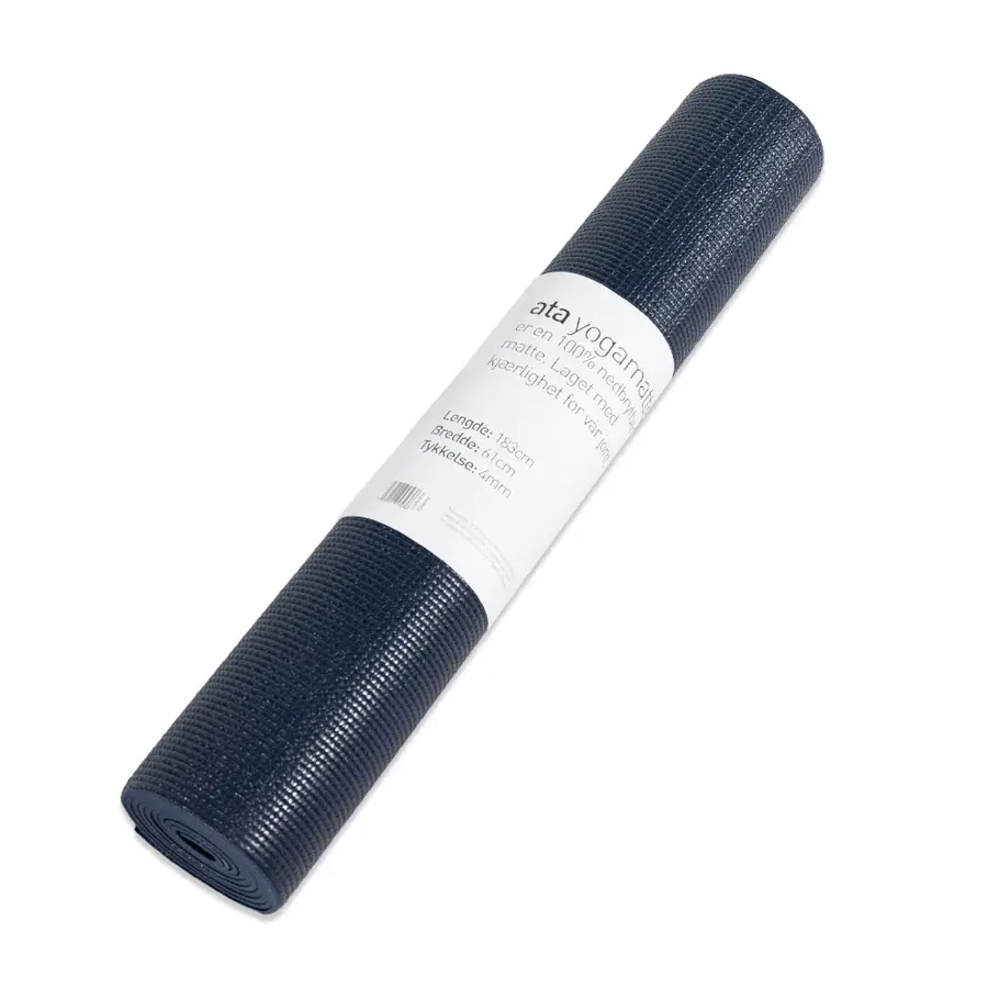 Yogamatte ata ECO 183 x 61 x 0,4 cm | Blå | PVC fri 