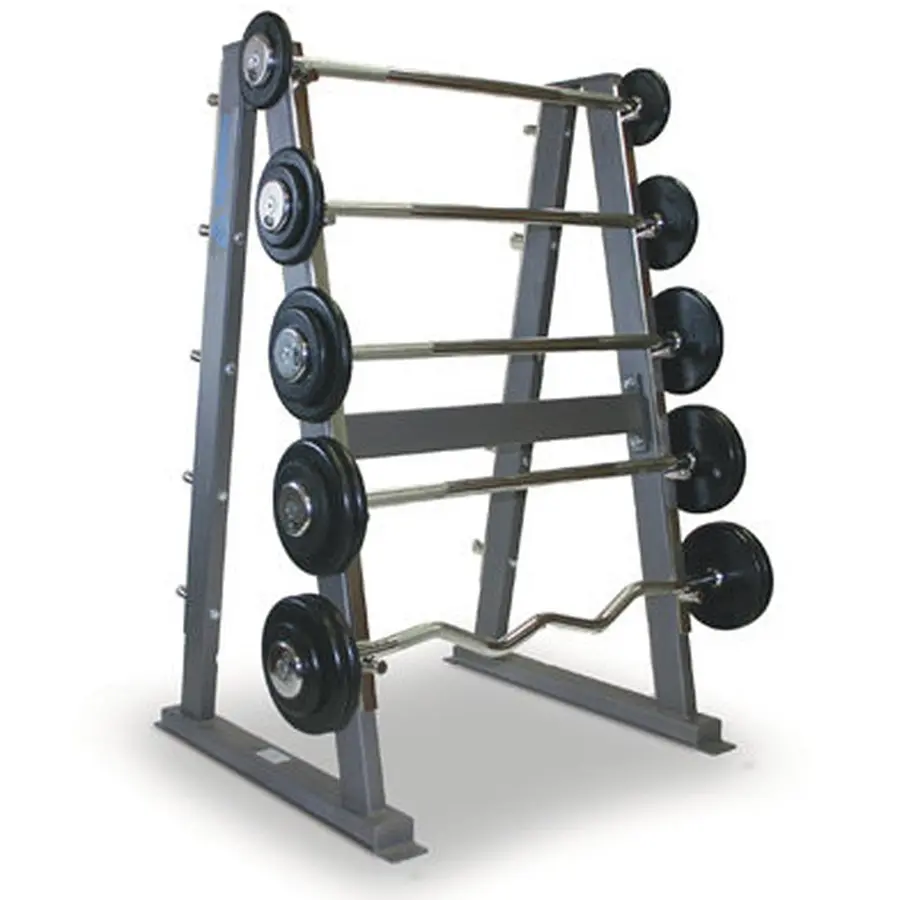 Gymleco Rack til fastmonterte stenger Oppbevaring for 10 vektstenger 